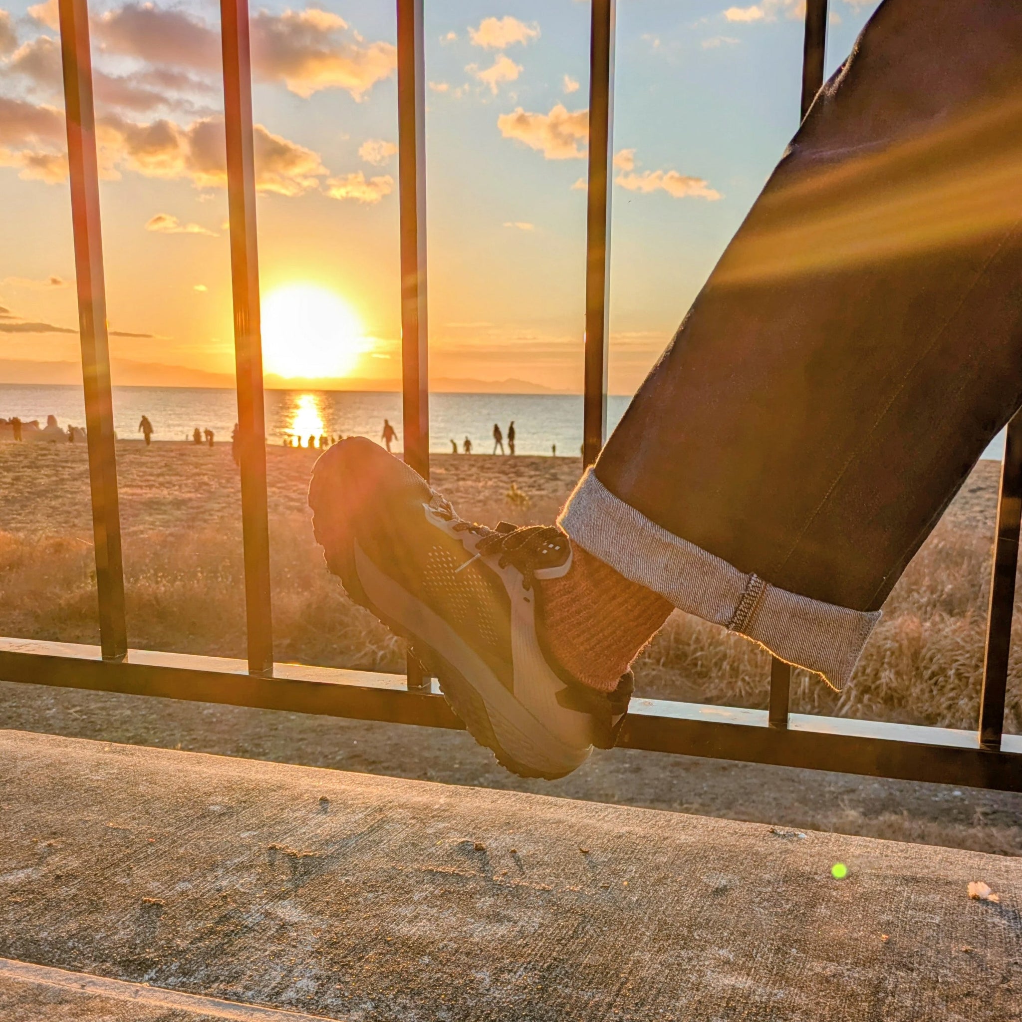 KARHUを履いて初日の出!