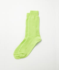 COTTON WAFFLE CREW SOCKS