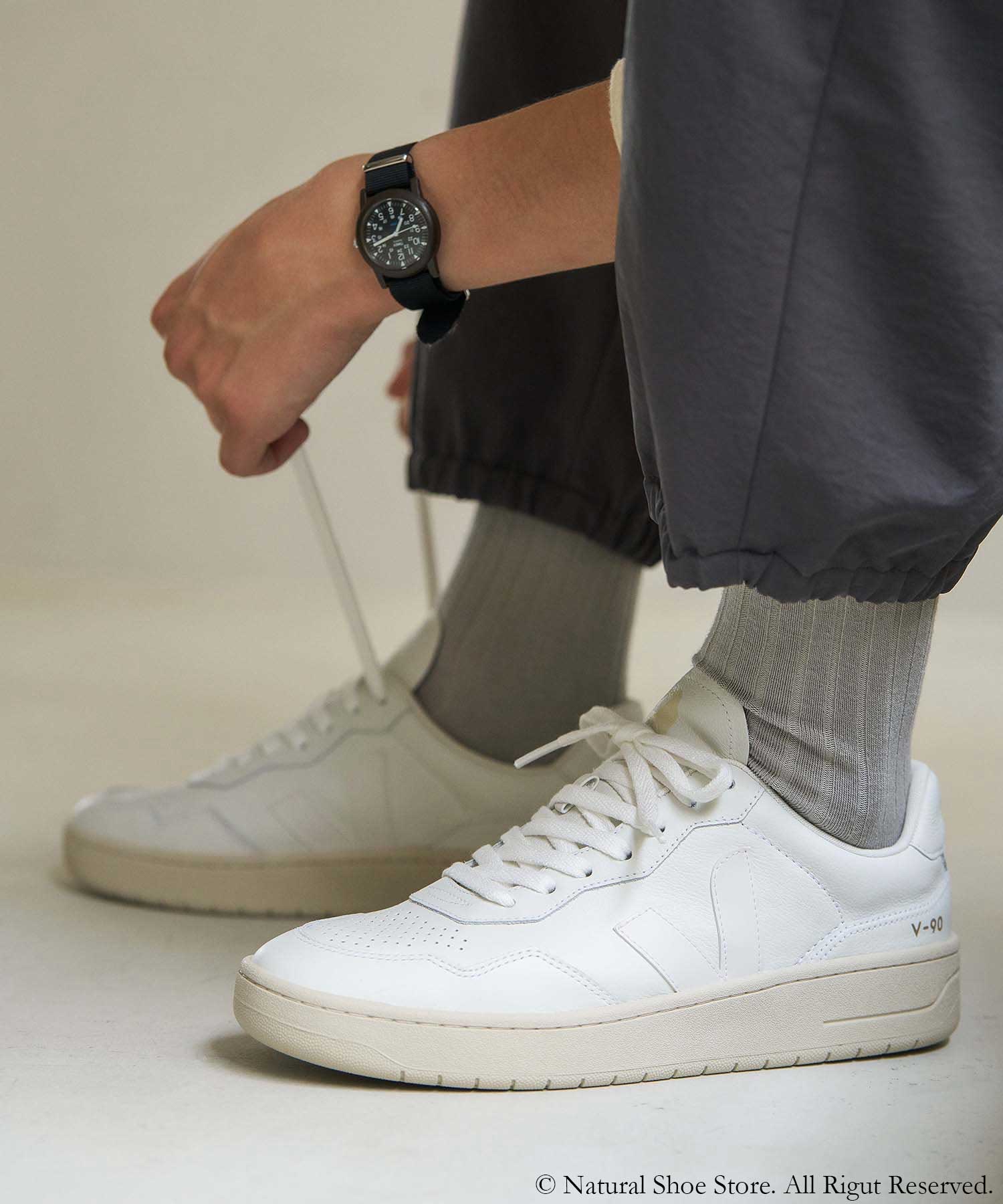 V-90 O.T スニーカー V-90 LEATHER WHITE UMBER | VEJA